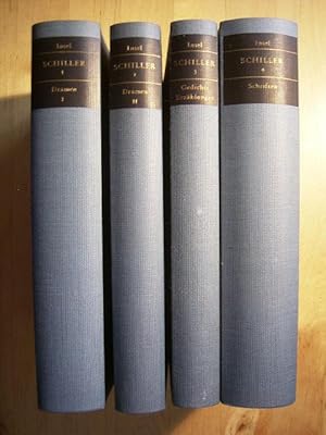 Schillers Werke. Band 1 - 4. Band 1 und 2: Dramen I und II. Textkritisch herausgegeben von Herber...