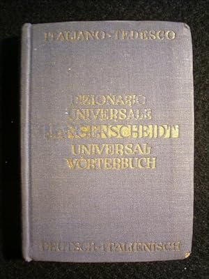 Langenscheidt Universal-Wörterbuch Italienisch. Teil I: Italienisch - Deutsch. Teil II: Deutsch -...