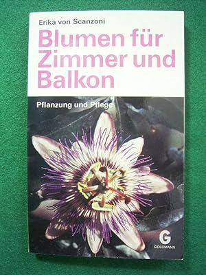 Image du vendeur pour Blumen fr Zimmer und Balkon. Pflanzung und Pflege. mis en vente par Versandantiquariat Harald Gross