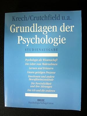 Seller image for Grundlagen der Psychologie., for sale by Versandantiquariat Harald Gross