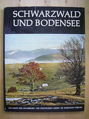 Seller image for Schwarzwald und Bodensee. Mit 64 teils farbigen Bildseiten. Einleitung von Wilhelm von Scholz. Zusammengestellt und erlutert von Harald Busch. Ein Band der Umschau-Buchreihe "Die Deutschen Lande"., for sale by Versandantiquariat Harald Gross