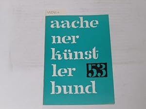 Bild des Verkufers fr 12. Jahresausstellung des Aachener Knstlerbundes 53. zum Verkauf von Der-Philo-soph