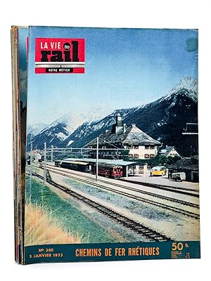 Seller image for La Vie du Rail - Notre Mtier, Anne 1953 , Premier Semestre (complet - 25 numros, du n 380 du 5 janvier au n 404 du 29 juin ) : n 380, 381, 382, 383, 384, 385, 386, 387, 388, 389, 390, 391, 392, 393, 394, 395, 396, 397, 398, 399, 400, 401, 402, 403, 404 for sale by Librairie du Cardinal