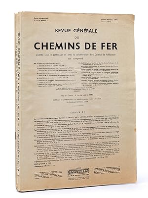 Seller image for Revue Gnrale des Chemins de Fer. (Anne 1942 - Soixante-et-Unime Anne Complte , 6 numros) Revue Mensuelle. for sale by Librairie du Cardinal