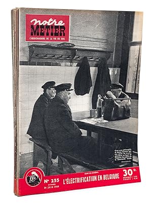 Seller image for Notre Mtier - l'hebdomadaire de la Vie du Rail , Anne 1950 , Premier Semestre (lot de 24 numros sur 26, du n 230 au n 225 , sauf n 234 et 251 ) : n 230, 231, 232, 233, 235, 236, 237, 238, 239, 240, 241, 242, 243, 244, 245, 246, 247, 248, 249, 250, 252, 253, 254, 255 for sale by Librairie du Cardinal