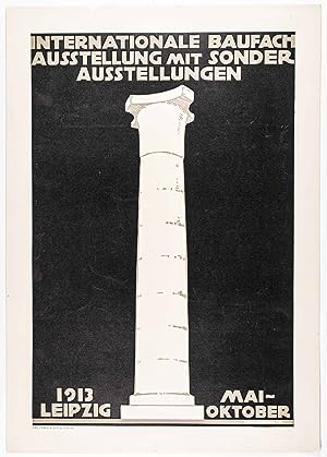 Internationale Baufach-Ausstellung Leipzig 1913. World Fair for Architecture (Original Poster and...