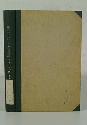 Seller image for THE CONSUMER-BUYER AND DISTRIBUTION, Part I - VII, including Lesson 1 - 14. (Bound in 1 Book. See Description below). RARE! for sale by Antiquariat Bookfarm