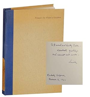 Seller image for In Plato's Garden: Poems 1928-39 (Signed First Edition) for sale by Jeff Hirsch Books, ABAA
