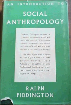 Imagen del vendedor de An Introduction to Social Anthropology : Vol. 1 a la venta por Chapter 1
