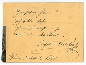 Seller image for Eigenh. Zitat mit U. for sale by Antiquariat INLIBRIS Gilhofer Nfg. GmbH