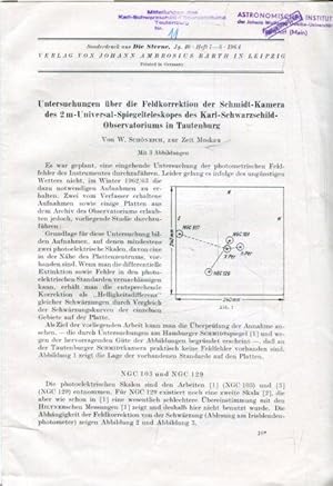 Untersuchungen über die Feldkorrektion der Schmidt-Kamera des 2-m-Universal-Spiegelteleskops des ...