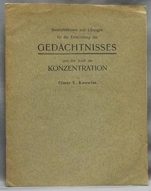 Sonderlektionen und Übungen für die Entwicklung des Gedächtnisses und der Kraft der Konzentration.