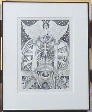 A signed, limited-edition print of an original tarot design "Temperance" by Leigh McCloskey.