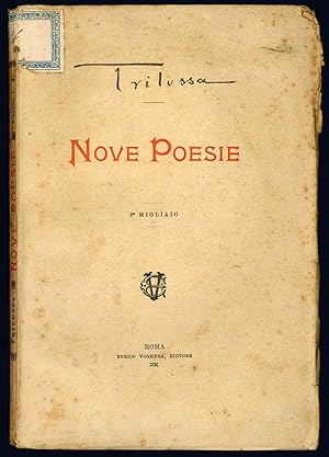 Seller image for Nove poesie. 9° migliaio. for sale by Libreria Alberto Govi di F. Govi Sas