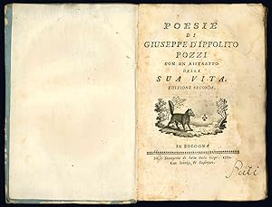 Seller image for Poesie di Giuseppe d'Ippolito con un ritratto della sua vita. Edizione seconda. for sale by Libreria Alberto Govi di F. Govi Sas
