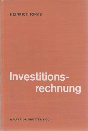 Seller image for Investitionsrechnung. for sale by Antiquariat Kalyana
