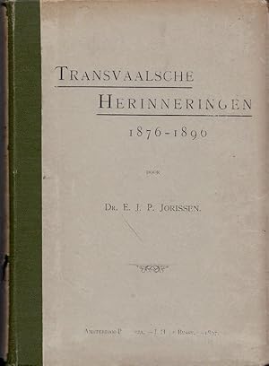 Imagen del vendedor de Transvaalsche Herinneringen 1876-1896. a la venta por Librarium of The Hague