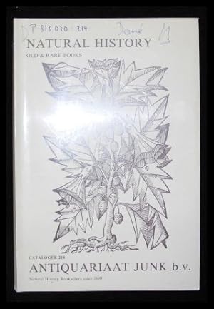 Bild des Verk�ufers f�r Old & Rare Books on Natural History, Catalogue 214 zum Verkauf von ANTIQUARIAT Franke BRUDDENBOOKS