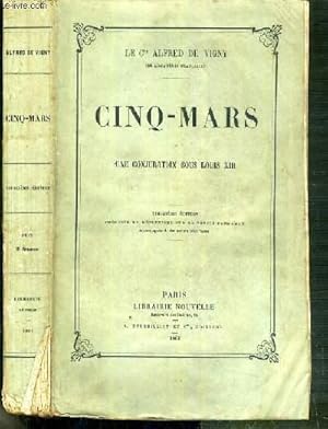 Seller image for CINQ-MARS OU UNE CONJURATION SOUS LOUIS XIII - 13me EDITION for sale by Le-Livre