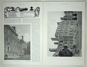 Original Issue of Country Life Magazine Dated November 30th 1912, with a Feature on Great Maytham...