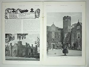 Original Issue of Country Life Magazine Dated November 26th 1904, with a Feature on Grove Place i...