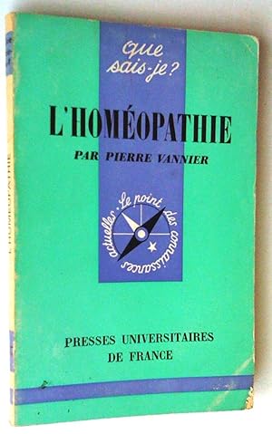 Image du vendeur pour L'Homopathie, cinquime dition mise  jour mis en vente par Claudine Bouvier