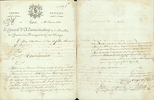 Brief des Verwaltungsrats der Einheit, die aufgestellt worden war, um die spanisch-französische G...