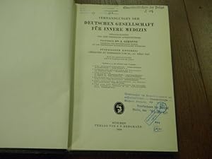 VERHANDLUNGEN DER DEUTSCHEN GESELLSCHAFT FÜR INNERE MEDIZIN.- Hrsg. von A. Géronne.