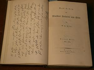 Bild des Verkufers fr Das Leben des Ministers Freiherrn vom Stein. 4. Band. 1814. 1815. zum Verkauf von Antiquariat Bebuquin (Alexander Zimmeck)