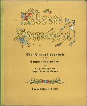 Bild des Verkufers fr Klein Irmchen. Ein Kinderliederbuch. (Mit Zeichnungen von Josua Leander Gampp). zum Verkauf von Antiquariat Weinek