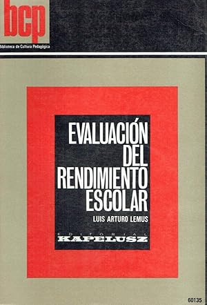 Evaluación del rendimiento escolar.