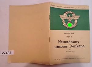 Bild des Verkufers fr Neuordnung unseres Denkens zum Verkauf von Versandhandel fr Sammler