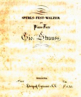 [Op. 30] Sperls-Fest-Walzer per piano forte di Gio. Strauss