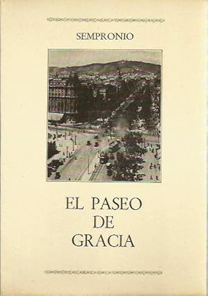 Bild des Verkufers fr EL PASEO DE GRACIA zum Verkauf von Libreria Rosela