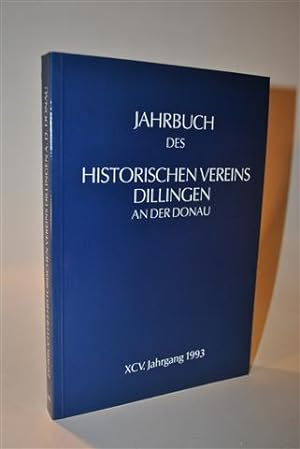 Bild des Verkufers fr Jahrbuch des Historischen Vereins Dillingen an der Donau. 95. Jahrgang 1993. zum Verkauf von Adalbert Gregor Schmidt