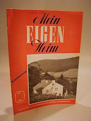 Mein Eigenheim. Heft 1 / Januar / Februar 1954