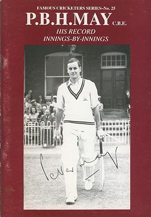 Seller image for P.B.H. MAY: HIS RECORD INNINGS-BY-INNINGS for sale by Sportspages