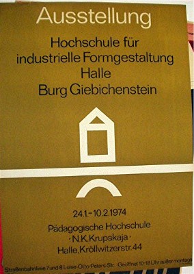 Ausstellung Hochschule für industrielle Formgestaltung Halle, Burg Giebichenstein. Typographische...