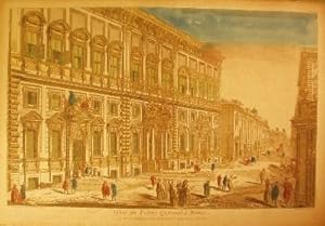 Rom. "Vue du Palais Quirinal à Rome".