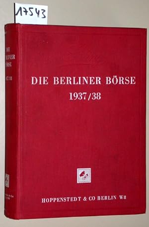 Die Berliner Börse 1937/38 (1988).