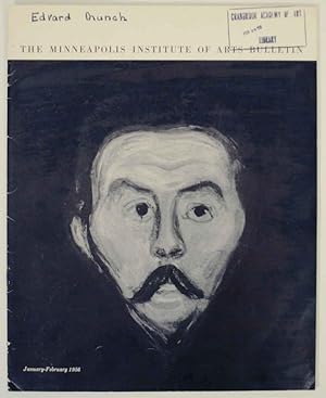 Image du vendeur pour Edvard Munch:The Minneapolis Institute of Arts Bulletin - Volume XLV Number 1 January- February, 1956 mis en vente par Jeff Hirsch Books, ABAA