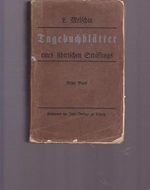 Bild des Verkufers fr Tagebuchbltter eines sibirischen Strflings. zum Verkauf von Ant. Abrechnungs- und Forstservice ISHGW