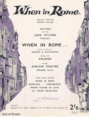 When In Rome (Domenica E Sempre Domenica), featured in the Jack Hylton Musical: 'When In Rome."