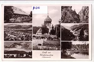 Bild des Verkufers fr AK Gru aus Hinterzarten Schwarzwald Mehrbildkarte 1956 gelaufen zum Verkauf von GAENSAN Versandantiquariat