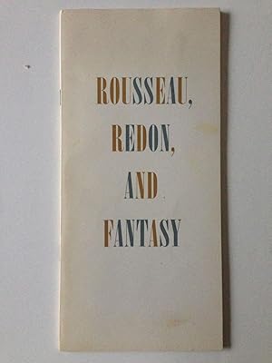 Bild des Verkufers fr Rousseau, Redon, And Fantasy zum Verkauf von WellRead Books A.B.A.A.