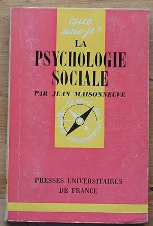 Que sais-je ? n° 458 - La psychologie sociale