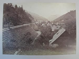 Eisenbahn Brücke sambt Dam, übern Weißenbach bei Hermann Zeillingers Realitäten. Originalfotograf...