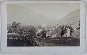 Bild des Verkufers fr Originalfotografie, Albumin auf Karton. Anonym; Bad Reichenhall um 1865, CDV 5,5 x 9 cm zum Verkauf von Antiquariat Johannes Mller
