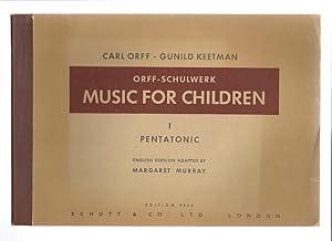Seller image for MUSIC FOR CHILDREN I Pentatonic for sale by Amnesty Bookshop, Malvern