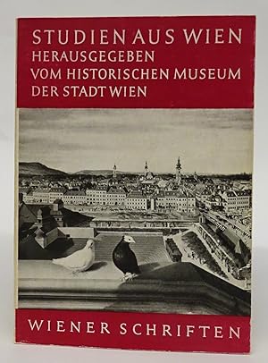 Bild des Verkufers fr Wiener Schriften, Heft 5: Studien aus Wien. zum Verkauf von Der Buchfreund